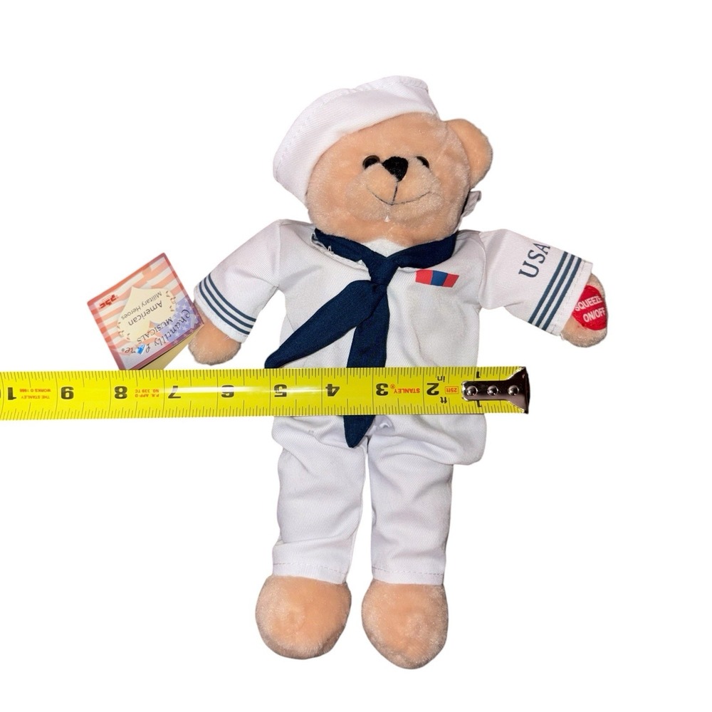 Chantilly Lane 11" Navy Bear American Military Heroes SINGS Anchors Aweigh WORKS - Picture 5 of 9